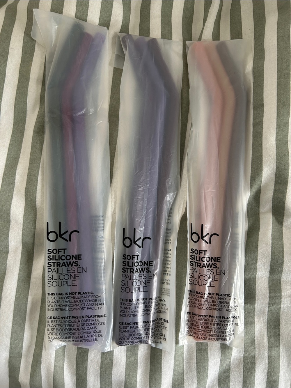 3 bkr Big Straws Sets Martini & Manis, Warm Embrace, and Midnight Cordial